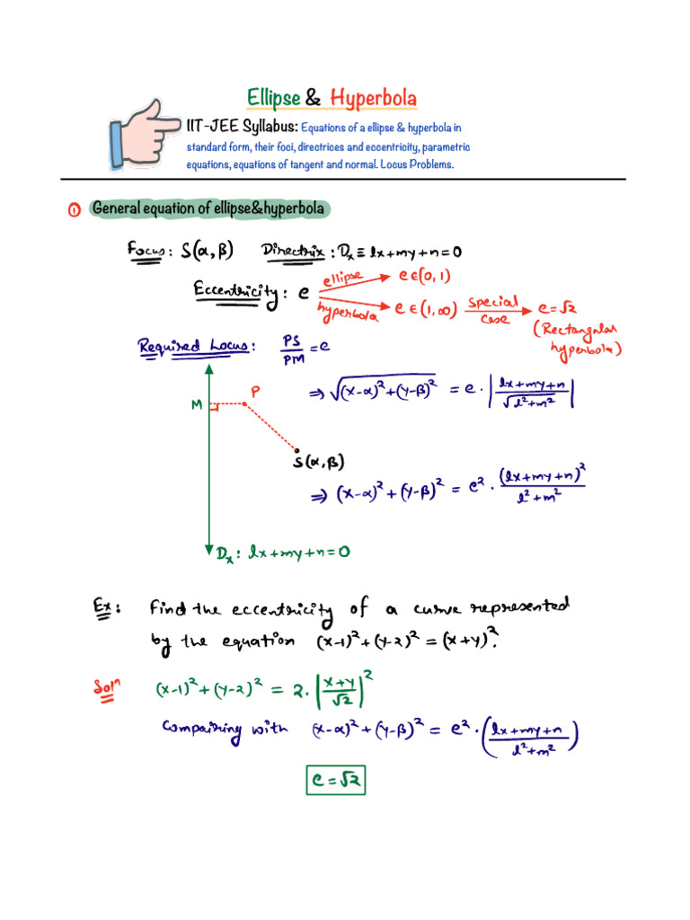 Conic Sections | PDF | Ellipse | Circle
