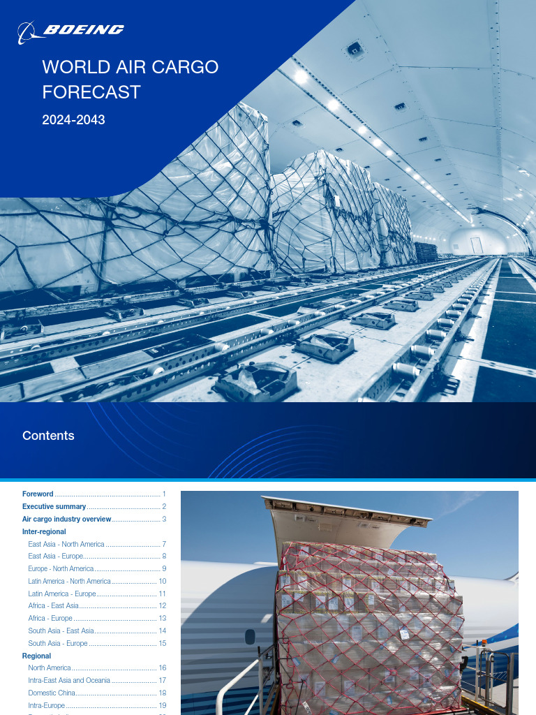 World Air Cargo Forecast 2024-2043 | PDF | Cargo | Airlines