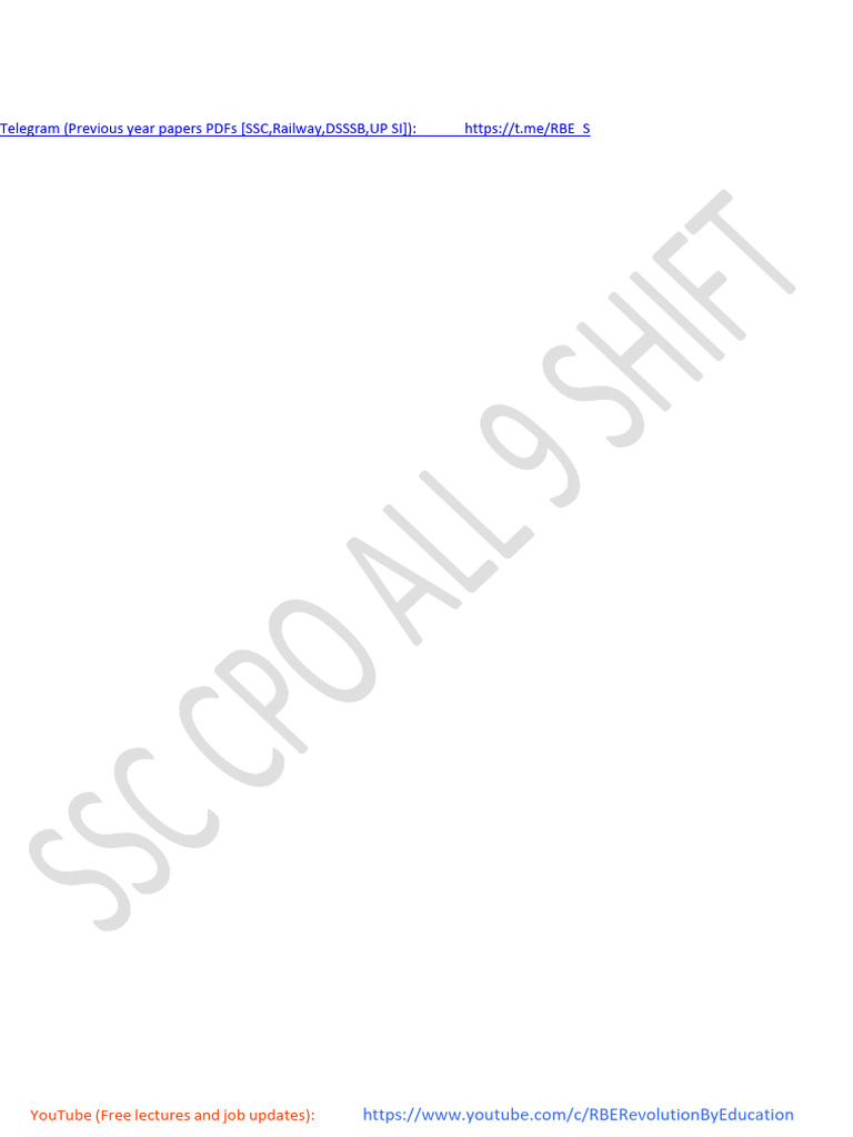 Ssc cpo all 9 shifts of 2022 questions with correct answers retake