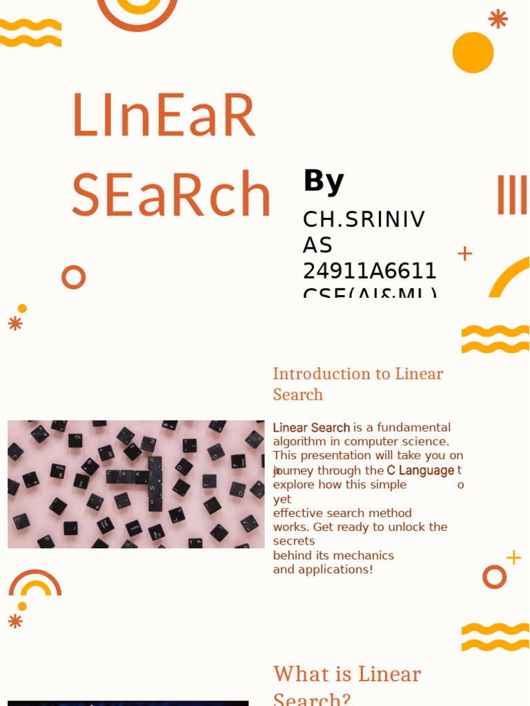 Slidesgo Unlocking The Secrets of Linear Search A Journey Through C ...