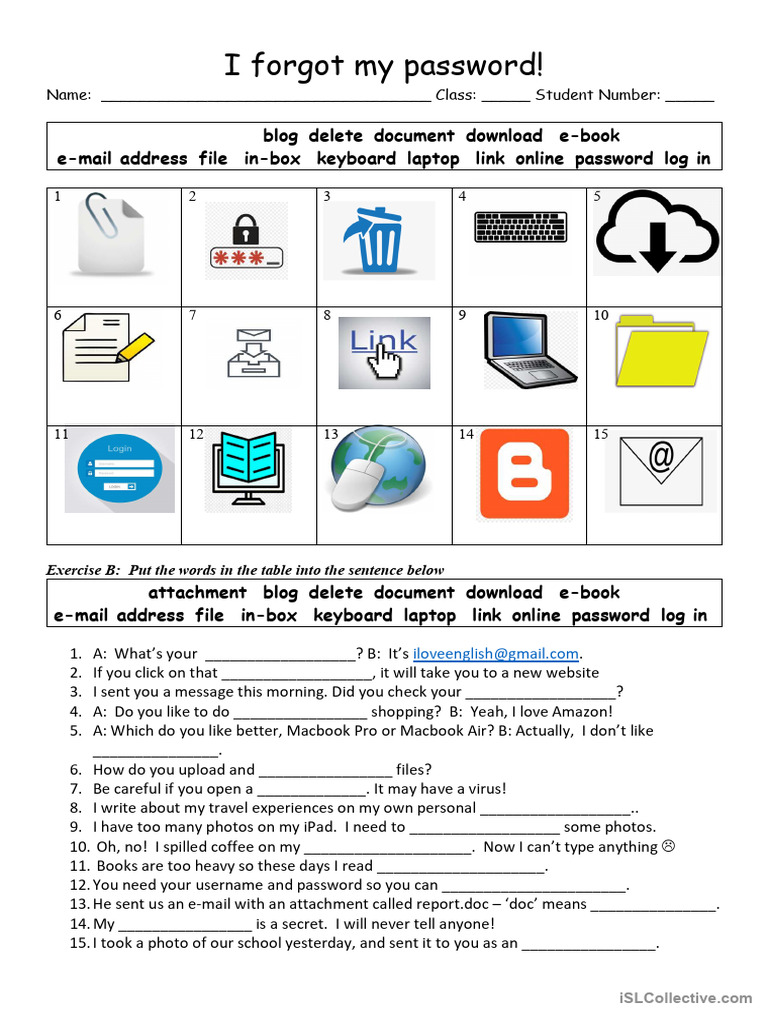 Computer Technology Vocab & Speaking Activity - 30 Min Plan | PDF ...