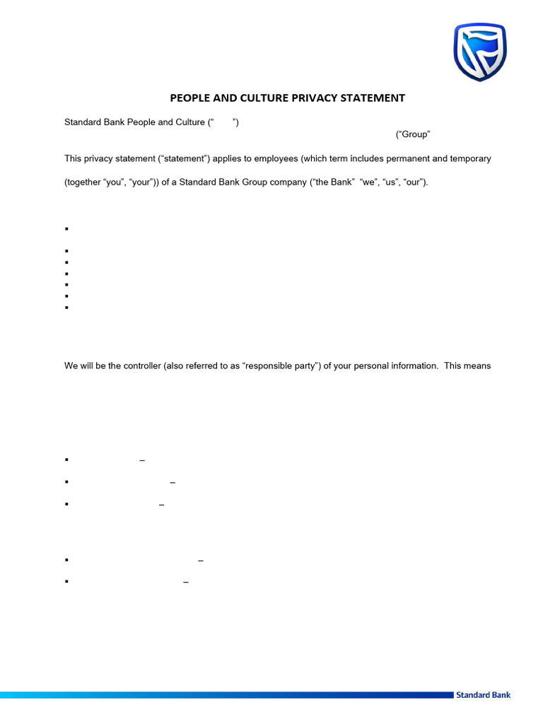 P&C Privacy Statement English | PDF | Background Check | Information