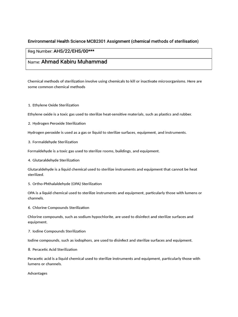 MCB2301 Assignment | PDF