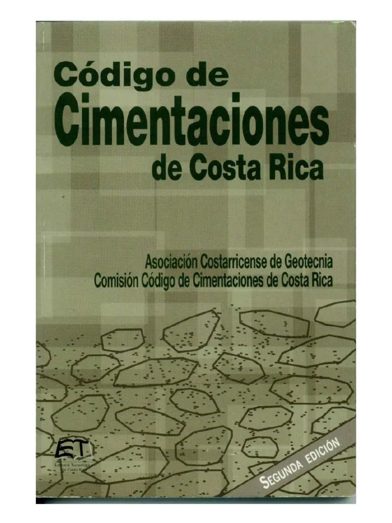 Código de Cimentaciones Costa Rica 2023 | PDF | Fundación (Ingeniería ...