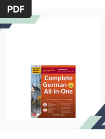 Complete German All-in-One (Practice Makes Perfect), 2nd Premium Edition Ed Swick - Discover the ebook with all chapters in just a few seconds