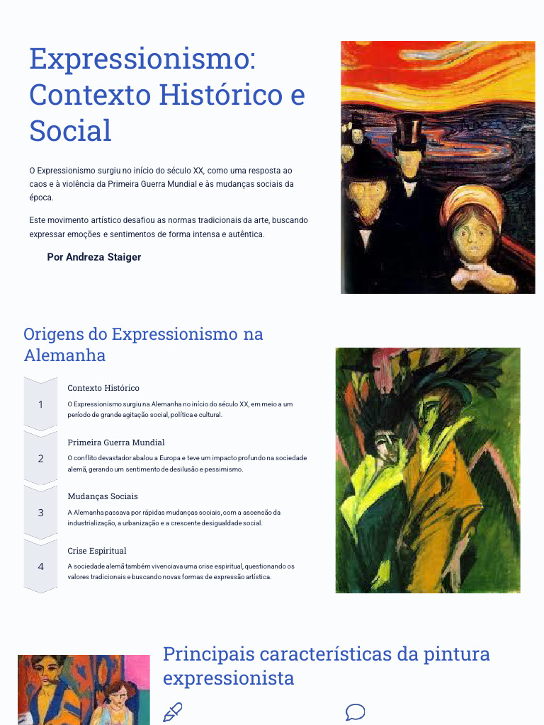 Contexto Histórico do Expressionismo | PDF | Expressionismo