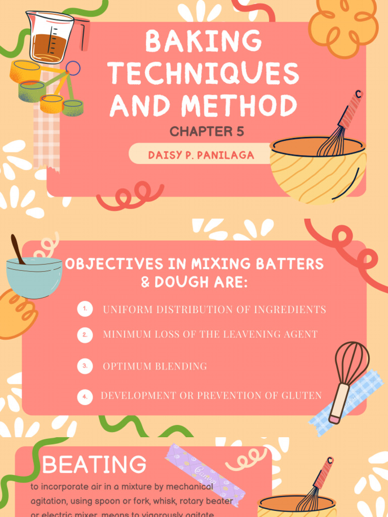 Chapter 5 Baking Techniques and Method | PDF