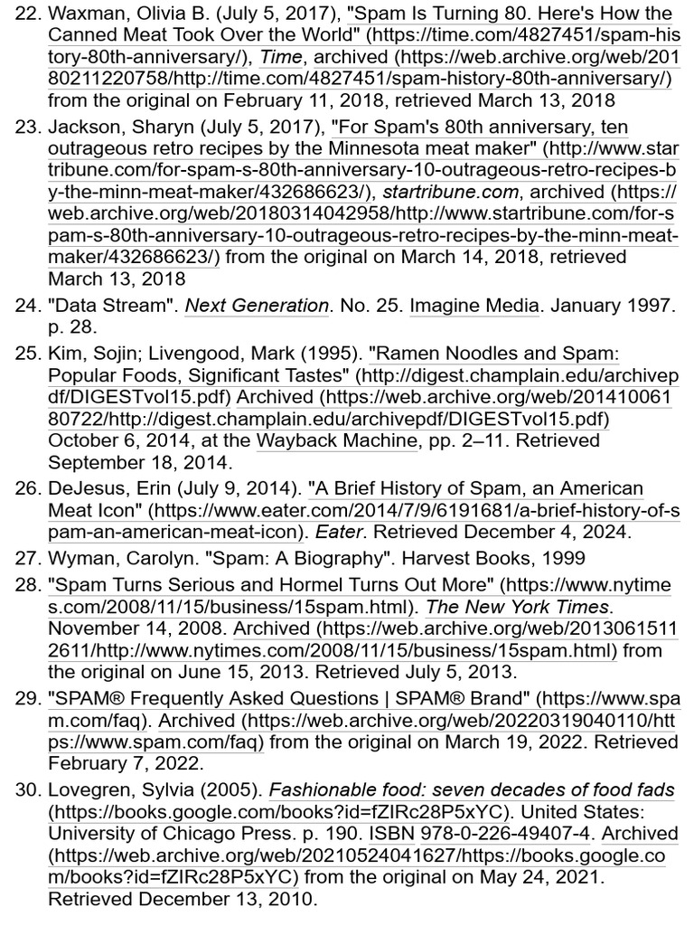 Spam (Food) - Wikipedia0018 | PDF | Ham | Food And Drink