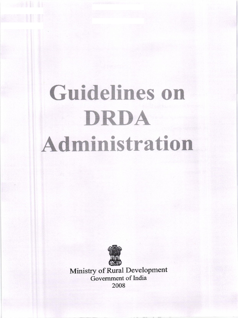 DRDA Administration Guidelines 2021 | PDF | Poverty Reduction | Economies