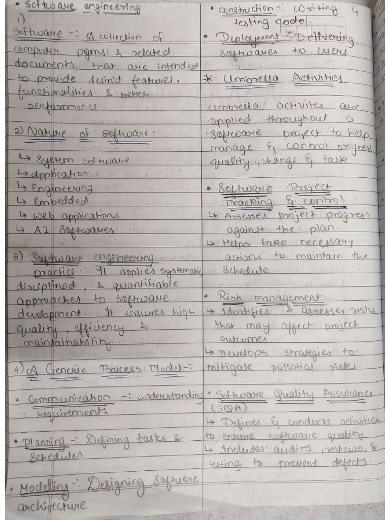 SE Unit 1 | PDF