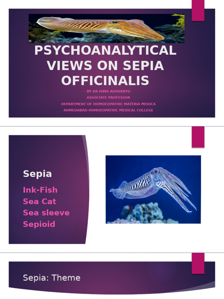 Psychoanalytical Insights on Sepia | PDF | Psychology | Behavioural ...