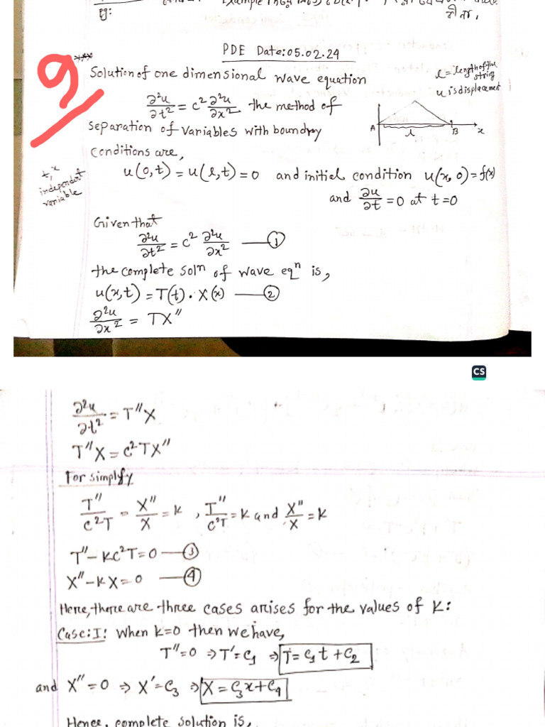 Last Class of PDE | PDF