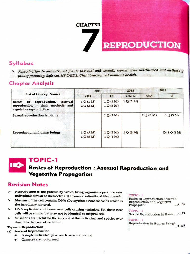 Reproduction Notes Grade 10 | PDF | Reproduction | Sexual Reproduction