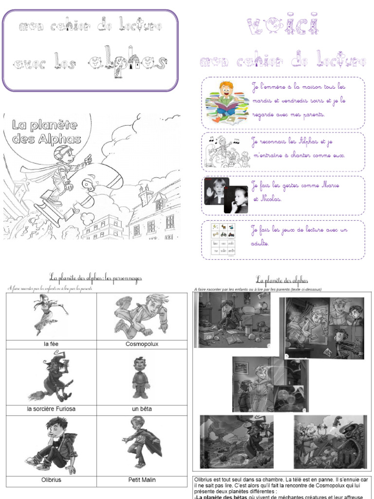 Fiche Alphas GS : Cahier de Lecture | PDF