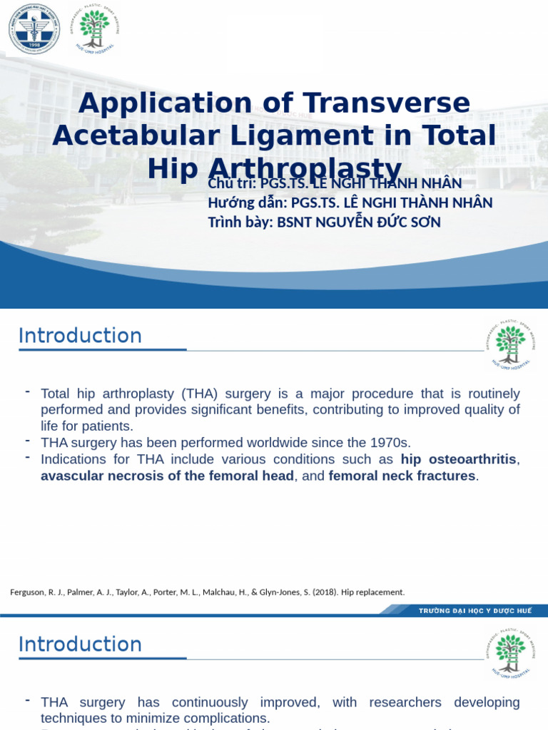 TAL in THA | PDF | Hip | Musculoskeletal System
