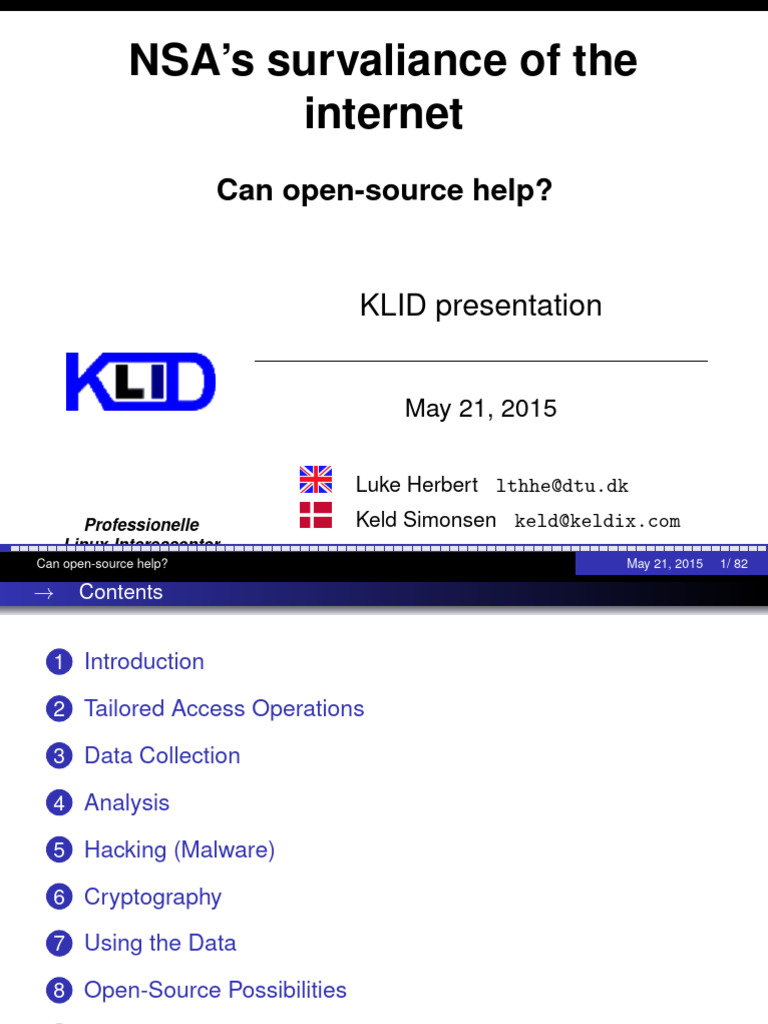 NSA Internet Surveillance Insights | PDF | Cryptography | Key ...