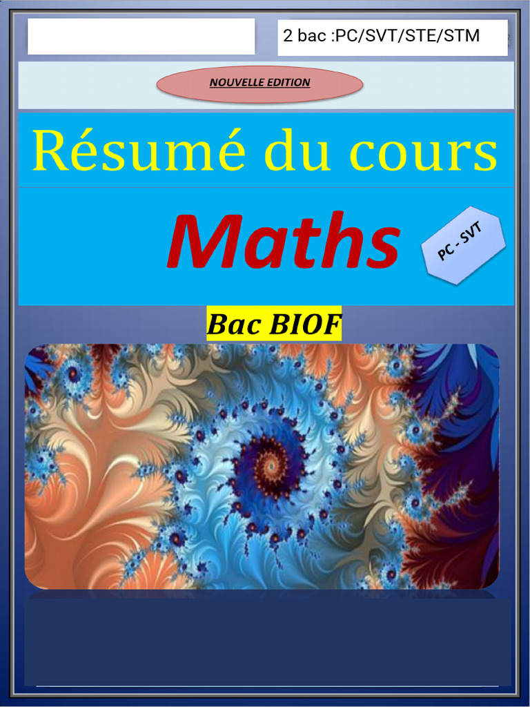 Cours de Mathématiques 2 Bac PC/SVT | PDF