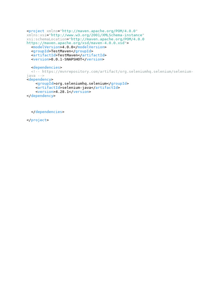 Maven Project Configuration Example | PDF