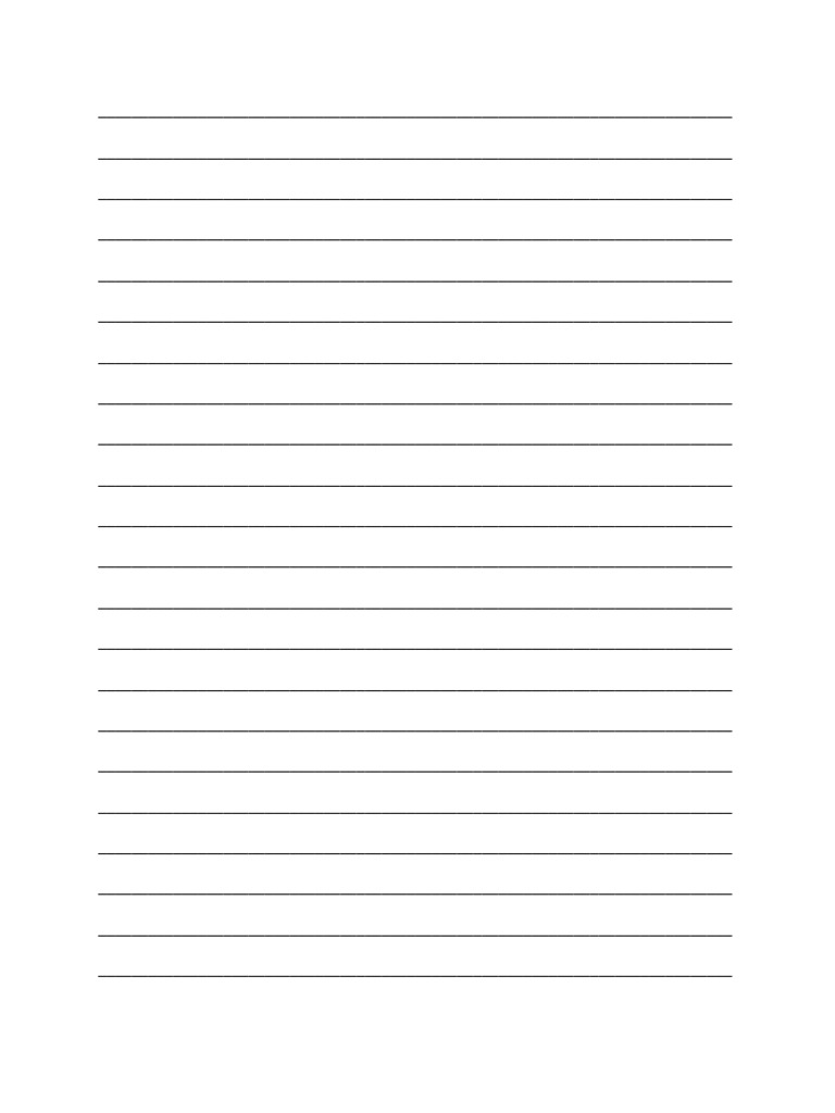 Ruled Paper | PDF
