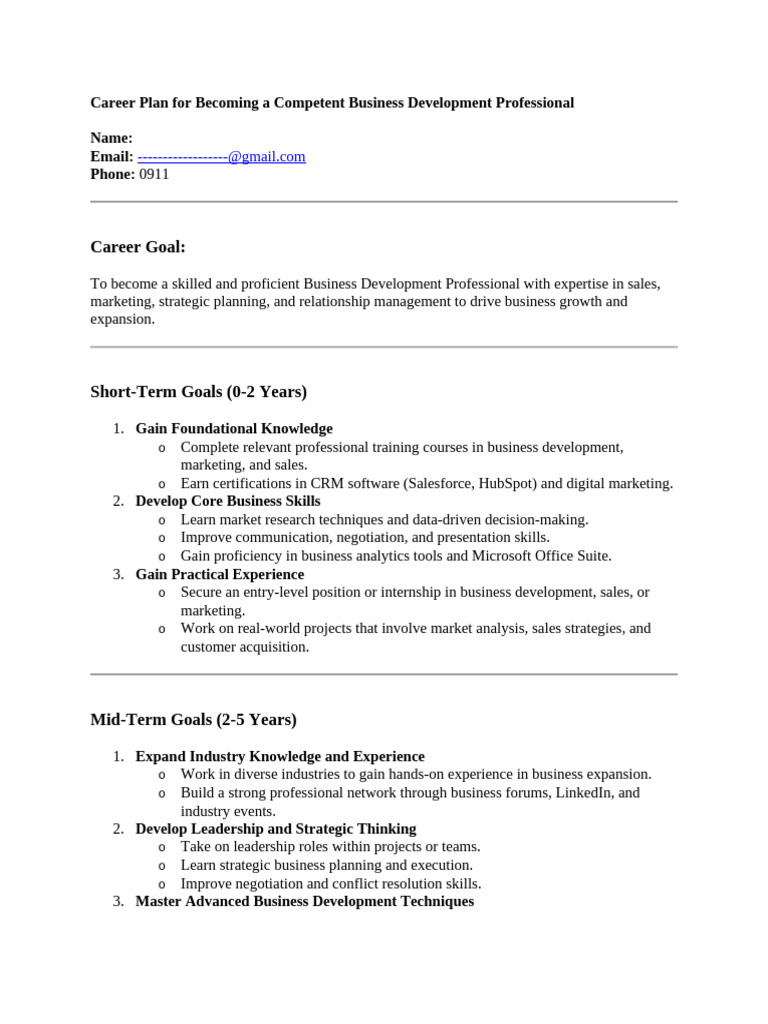 Session 3 Assignment For Business Development Professional | PDF ...