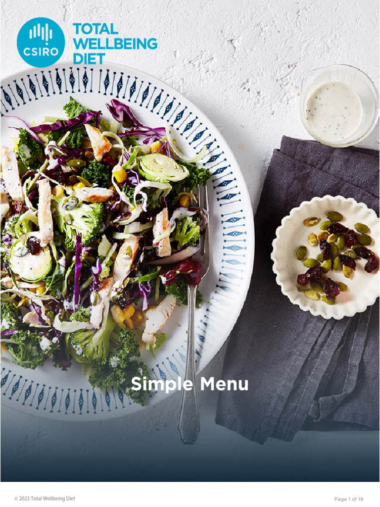 Simple Menu Preview | PDF | Meal | Lunch