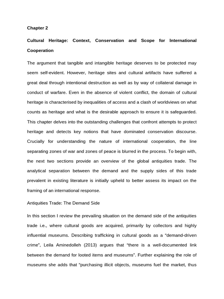 Challenges in Cultural Heritage Protection | PDF | Cultural Heritage ...