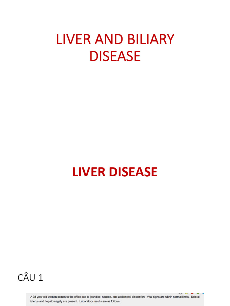 Liver and Biliary Disease | PDF