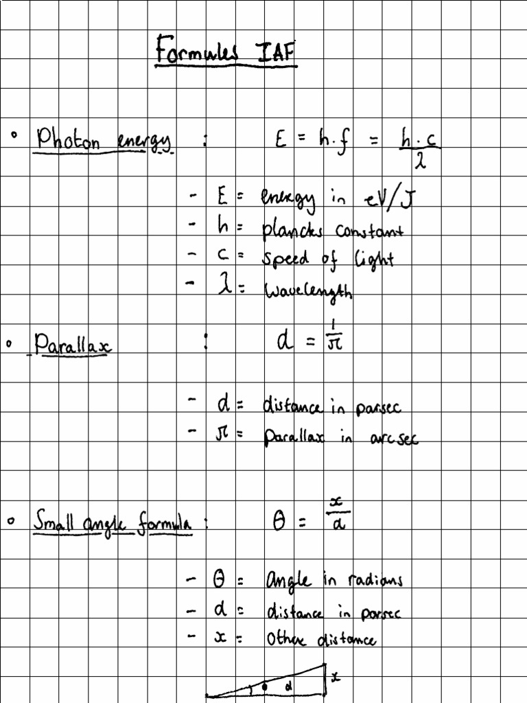 IAF Formules | PDF