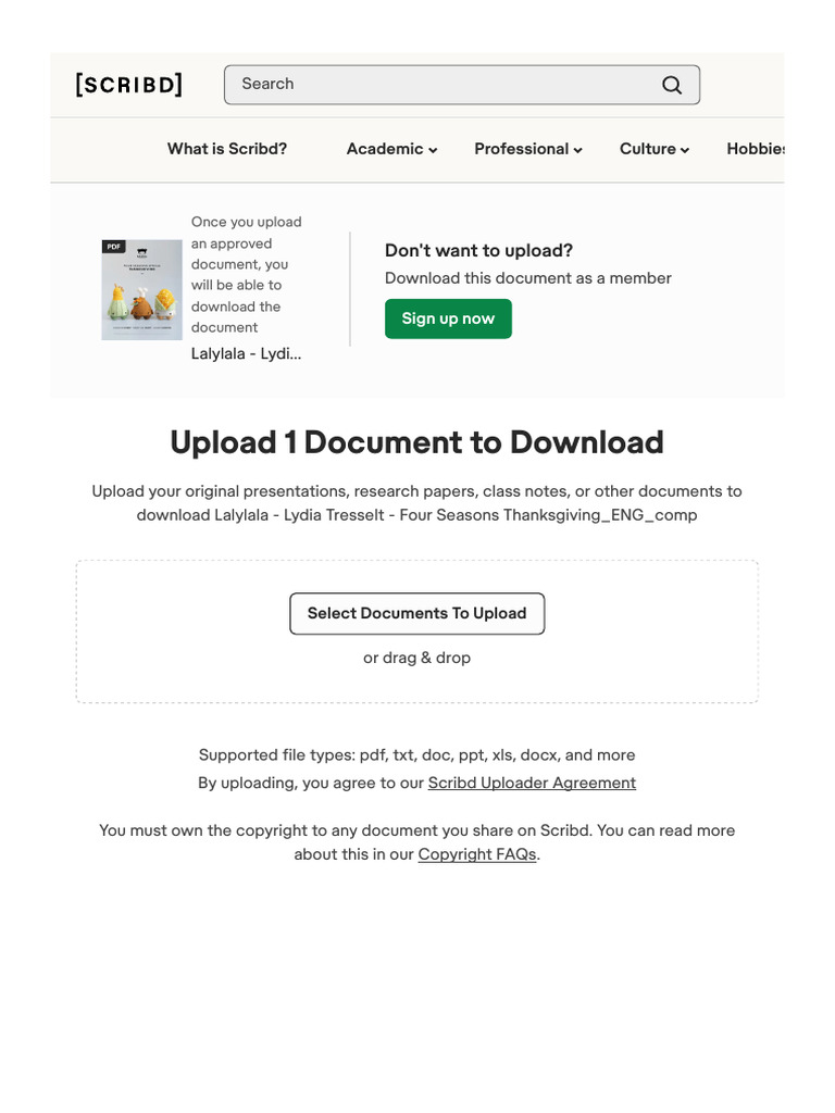 Upload A Document - Scribd | PDF | Scribd | Computing