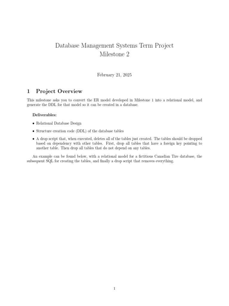 BSAD 384 TermProject - Milestone2 | PDF | Relational Model | Data ...