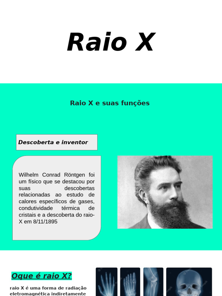 Descoberta e Uso do Raio X na Medicina | PDF