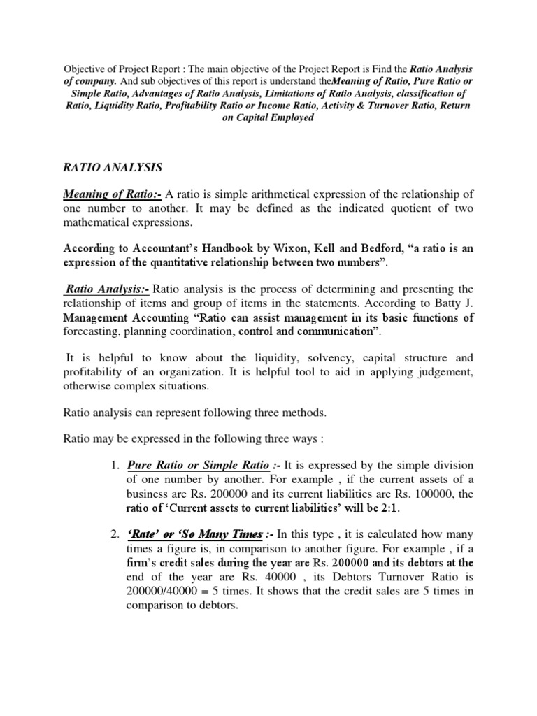 Objective of Project Report | PDF | Career & Growth | Business