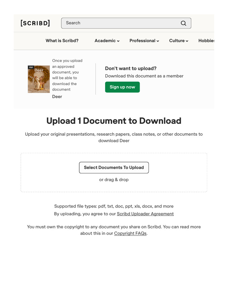 Upload A Document - Scribd | PDF | Scribd | Computing