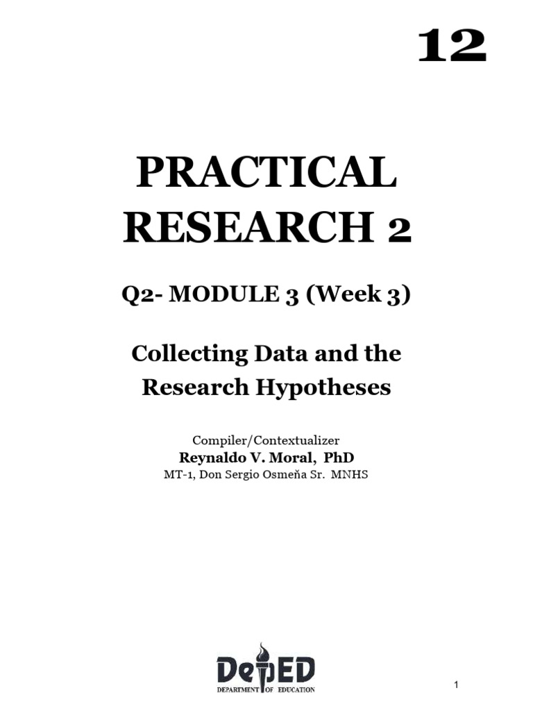 Data Collection and Research Hypotheses | PDF | Hypothesis | Null ...