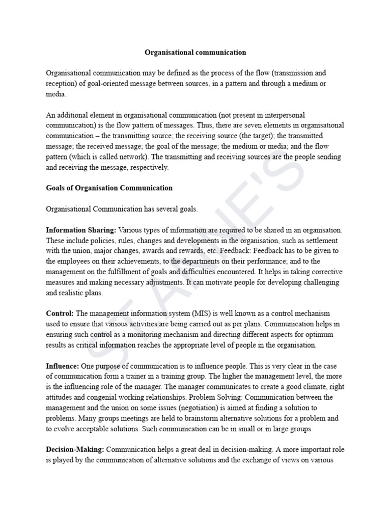 Organisational Communication Essentials | PDF | Communication | Information