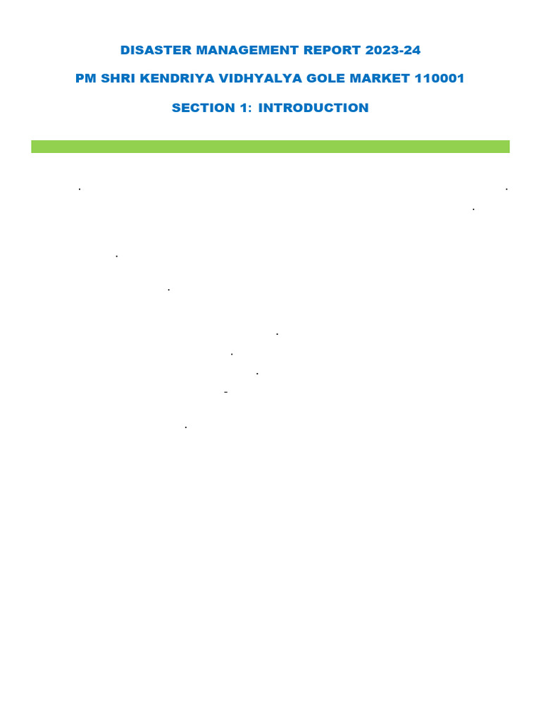 School Disaster Management Plan 2023 | PDF | Hazards | Emergency Management
