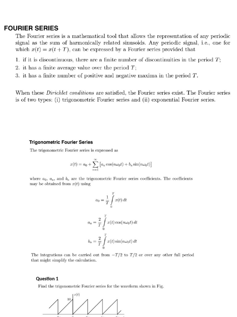 Fourier Series and Time Scaling | PDF
