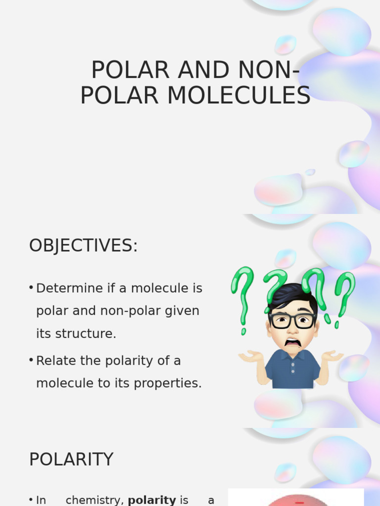 Week 2 Polarity of Molecules | PDF | Chemical Polarity | Chemical Bond