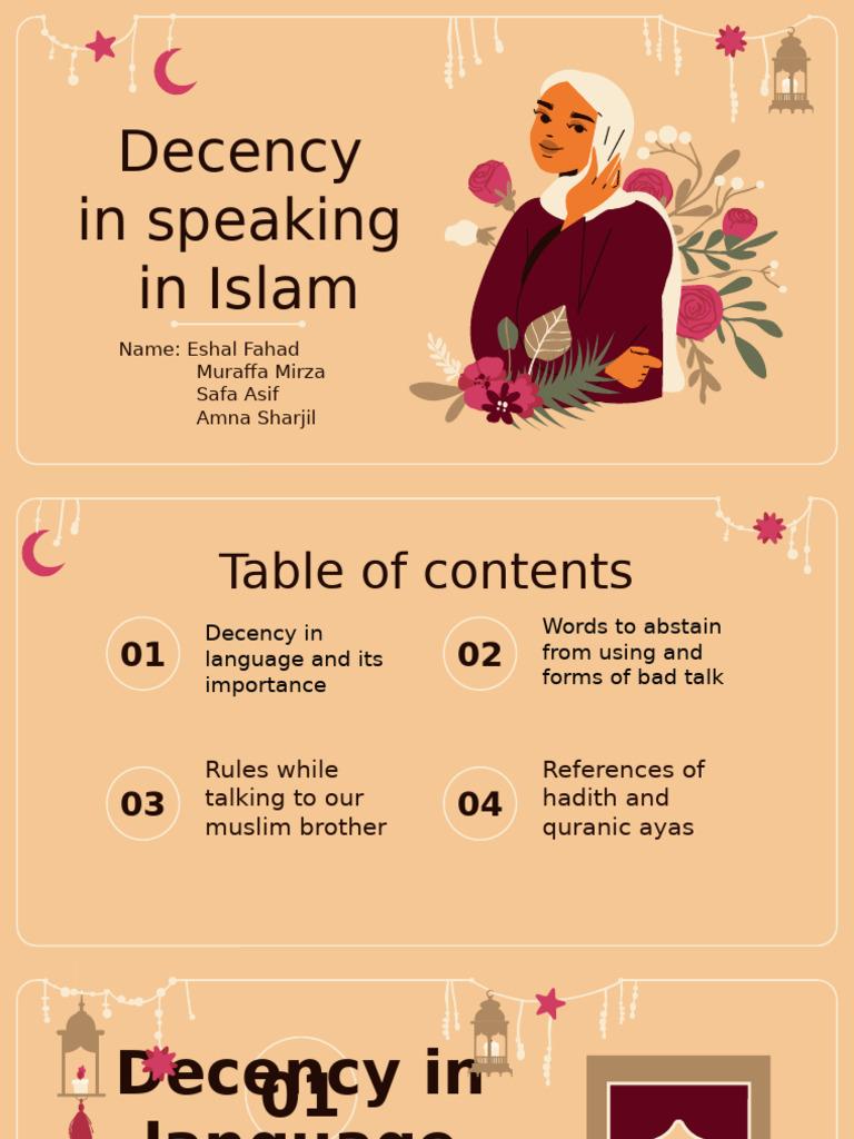 Decency in Islamic Communication | PDF | Quran | Islam
