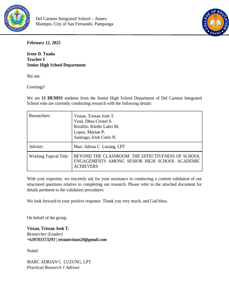 School Engagement Research Validation | PDF
