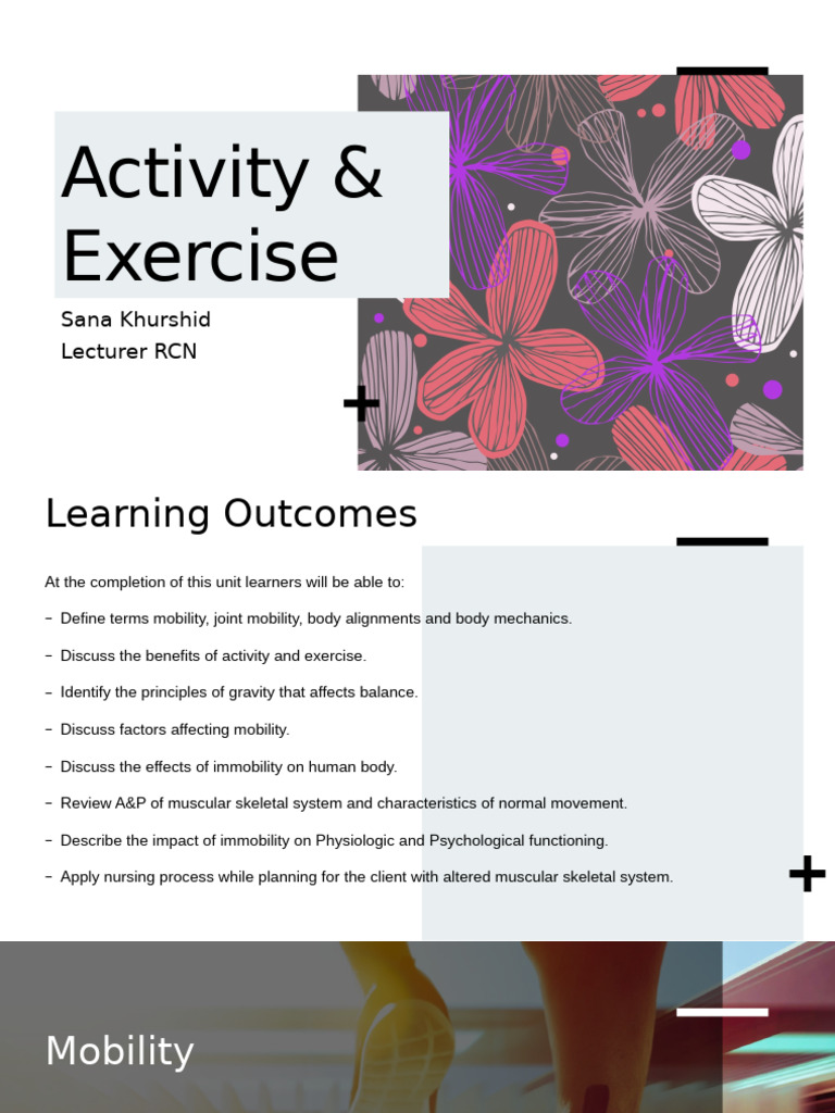 Activity Exercise | PDF | Balance (Ability) | Human Musculoskeletal System