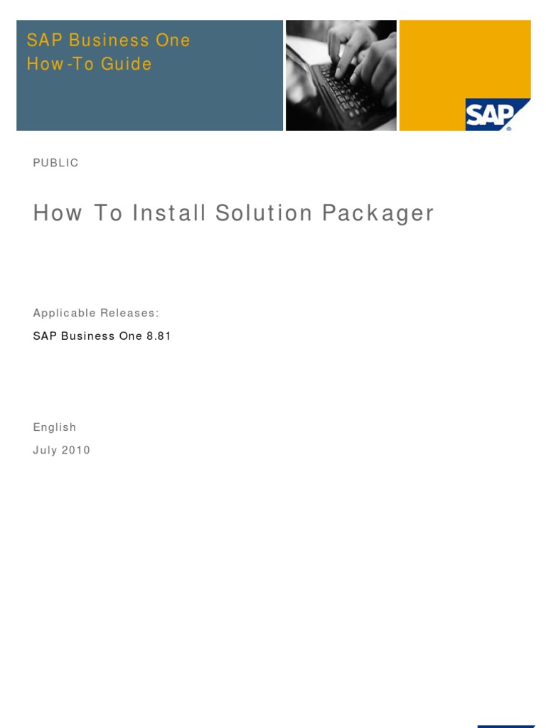 How To Install Solution Packager Pdf