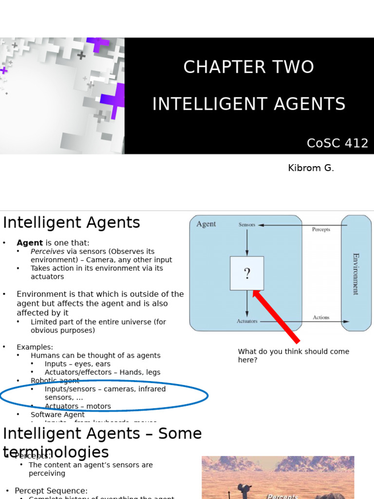 Understanding Intelligent Agents in AI | PDF | Perception | Goal