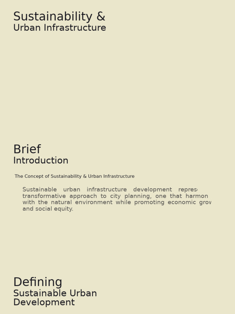 Lecture 15 Sustainability and Urban Infrastructure Lecture 11062024 ...
