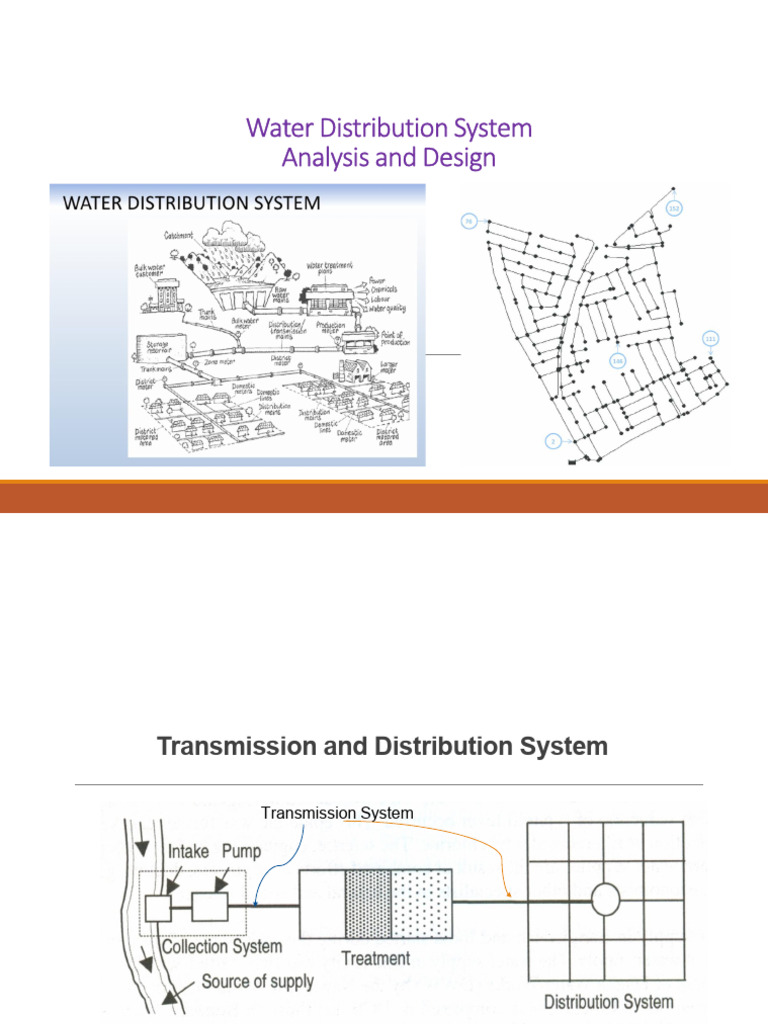 Water Distribution System Design Overview | PDF | Pump | Pipe (Fluid ...