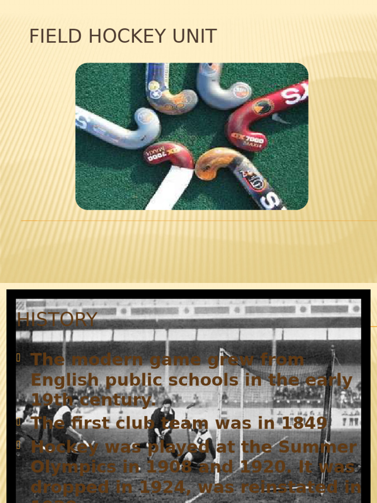 Field Hockey: History, Rules, and Play | PDF | Sports | Team Sports