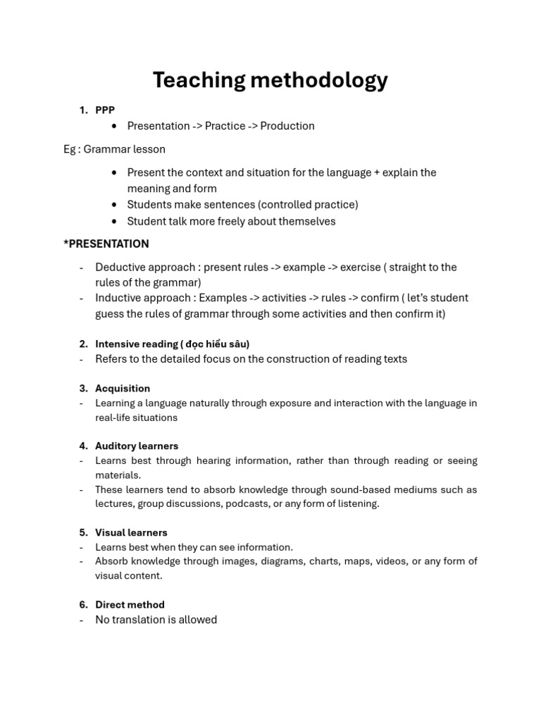 Effective Language Teaching Methods | PDF | Learning | Teachers