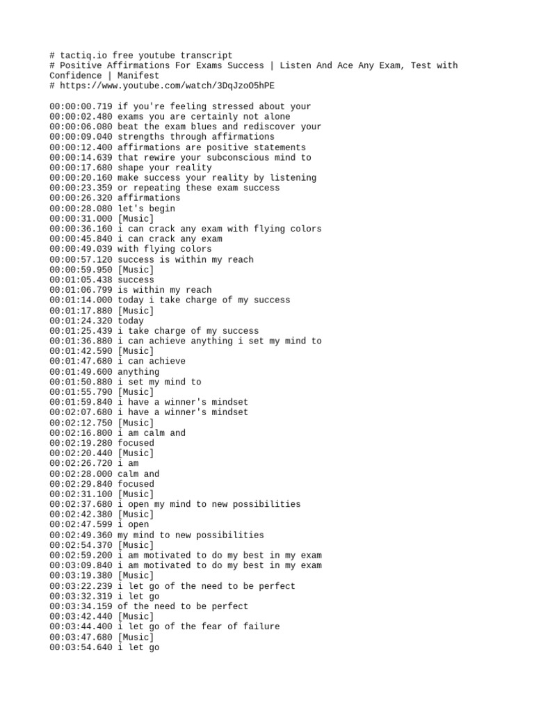 Tactiq Free Transcript 3DqJzoO5hPE | PDF | Learning | Cognitive Science