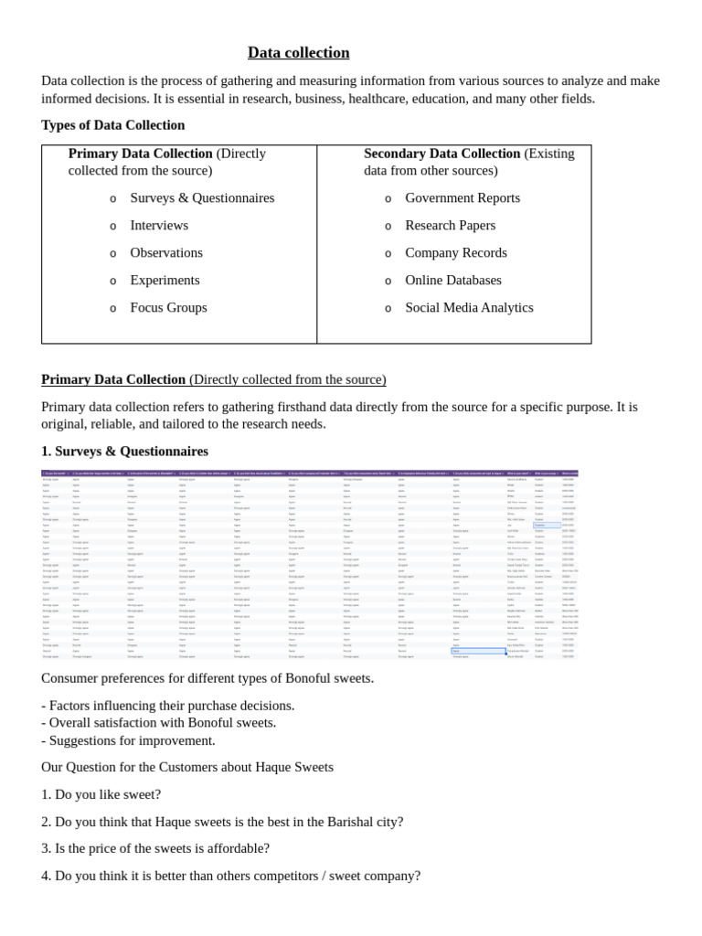 Understanding Data Collection Methods | PDF