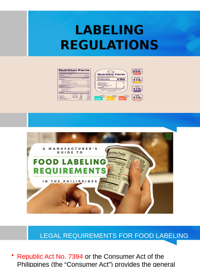 Food Labeling Regulations in the Philippines | PDF | Food Allergy | Allergy